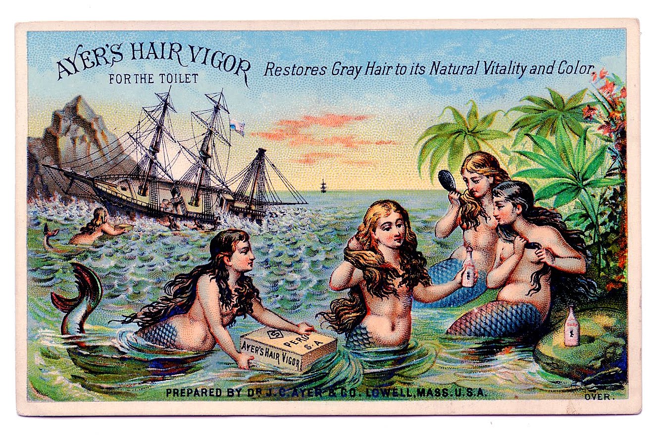 1321x879 Vintage Clip Art - Vintage Mermaid Painting