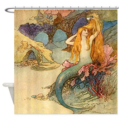 425x425 Cafepress - Vintage Mermaid Painting