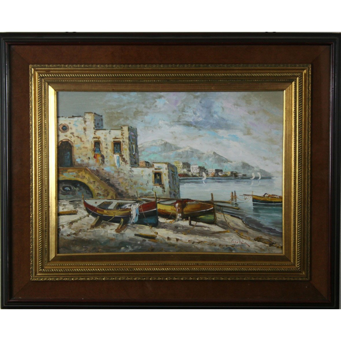 1180x1180 Vintage Oil Painting Amalfi Coast - Vintage Oil Painting