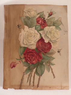 236x314 132 Best Rose Paintings Images On Rose Paintings - Vintage Rose Painting