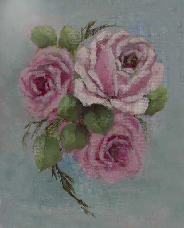 599x743 Rose Painting, Roses, Vintage Rose Painting, Romantic Roses - Vintage Rose Painting