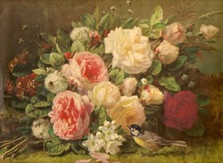 250x183 Vintage Rose Paintings - Vintage Rose Painting