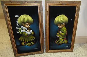 300x196 Vintage Black Velvet Painting - Vintage Velvet Painting