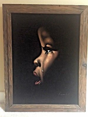 300x400 Vintage Mid Century Velvet Painting - Vintage Velvet Painting