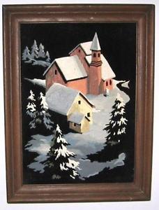 228x300 Velvet Painting Ebay - Vintage Velvet Painting