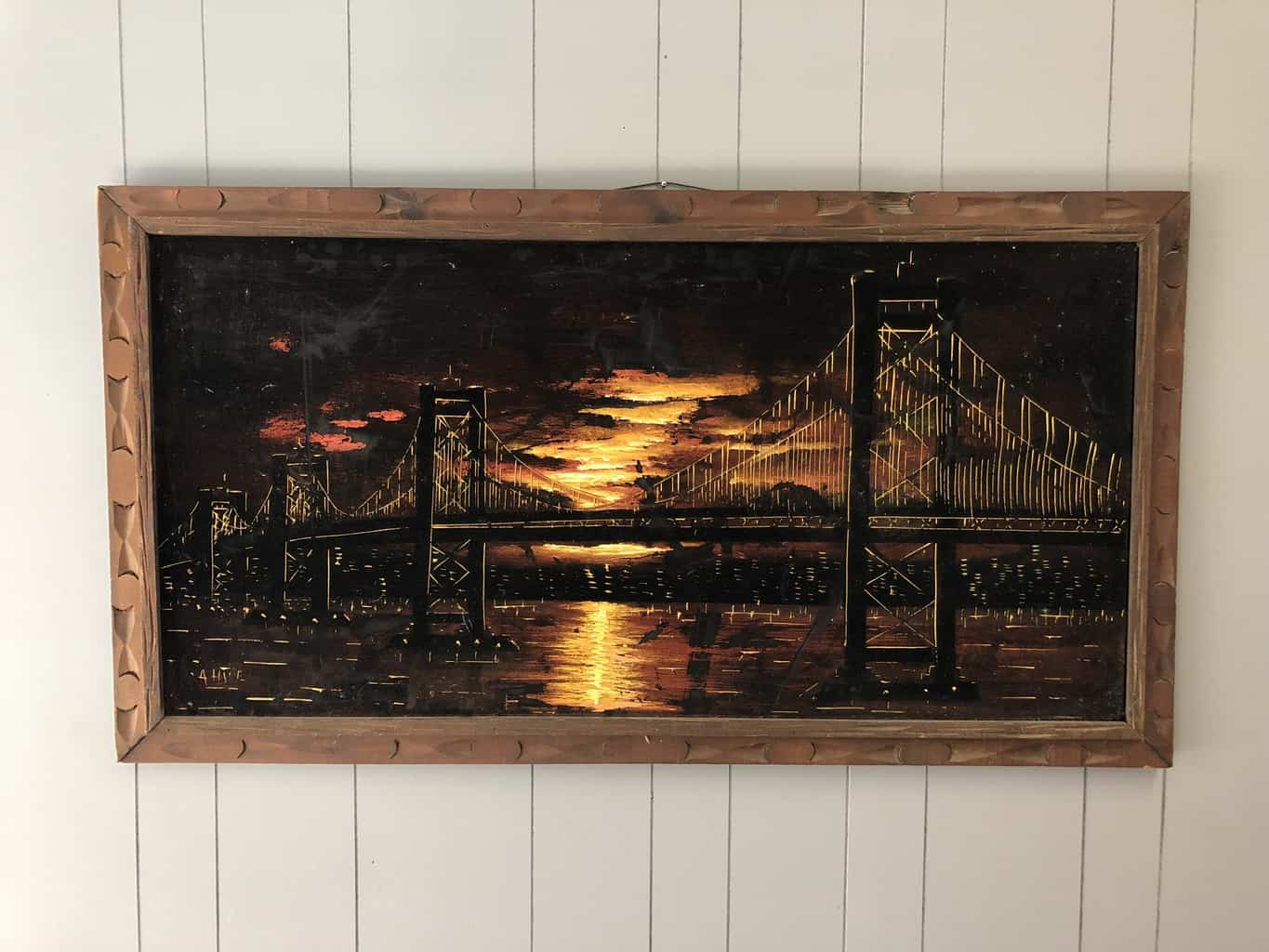 1365x1024 Vintage Bridge Velvet Painting Atlanta Used Furniture - Vintage Velvet Painting