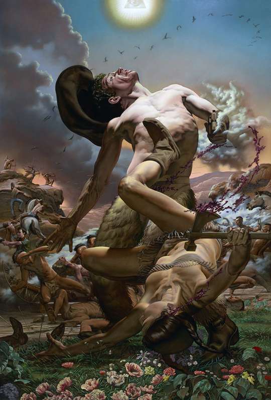 540x797 Extreme Violence Oil Paintings Nicola Verlato - Violent Painting