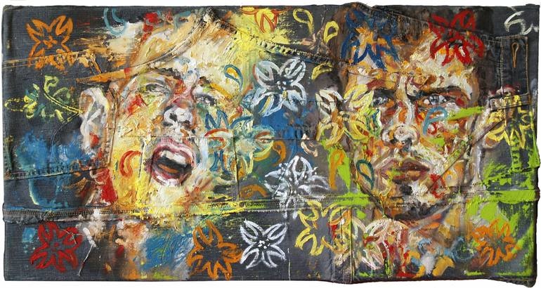 770x410 Saatchi Art Violent Colors Painting By Alexis Lekat - Violent Painting