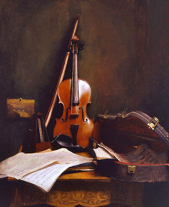 573x702 The Art Of Violin Rhap.so.dy In Words - Violin Painting
