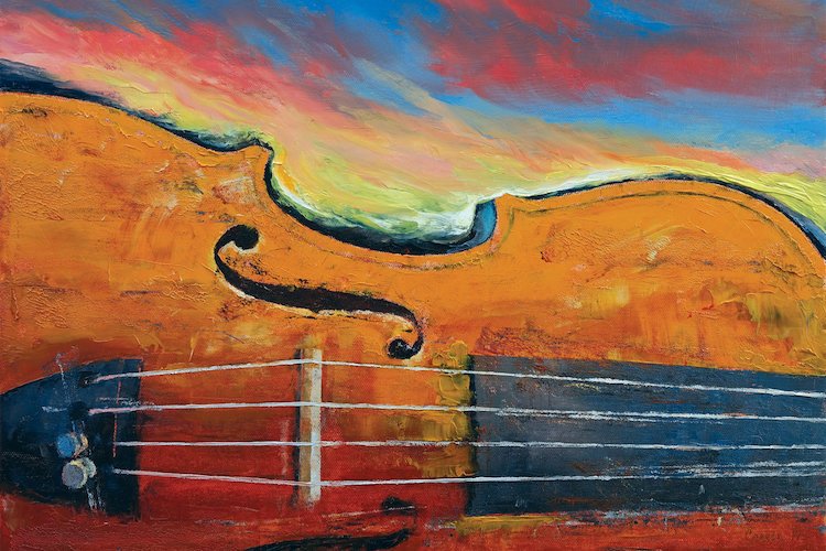 750x500 East Urban Home - Violin Painting