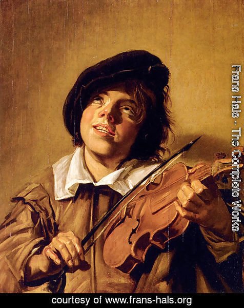 476x600 Frans Hals - Violin Player Painting