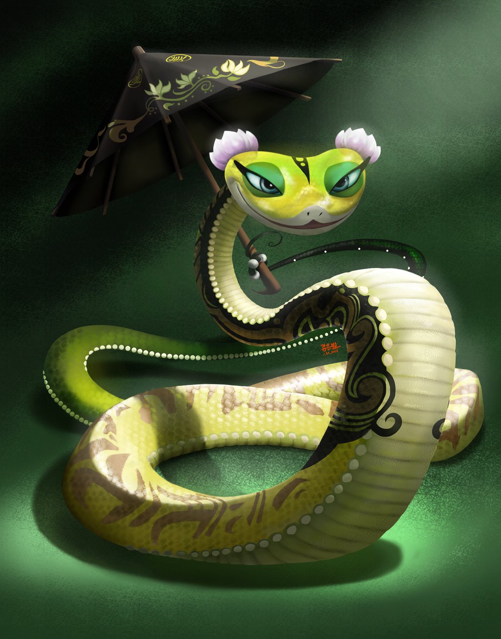 1024x1306 Kung Fu Panda - Viper Painting