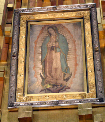 343x400 Infallible Catholic Miraculous Image Of Our Lady Of Guadalupe - Virgen De Guadalupe Original Painting