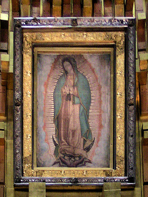 498x664 La Peregrina Pilgrim Image Of The Virgin Of Guadalupe Visits Los - Virgen De Guadalupe Original Painting