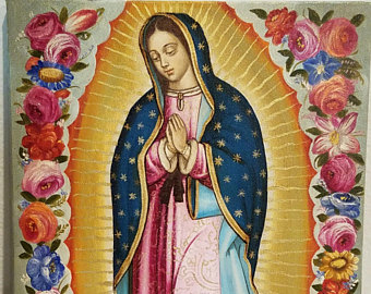 340x270 Virgin Mary Painting Etsy - Virgen De Guadalupe Painting