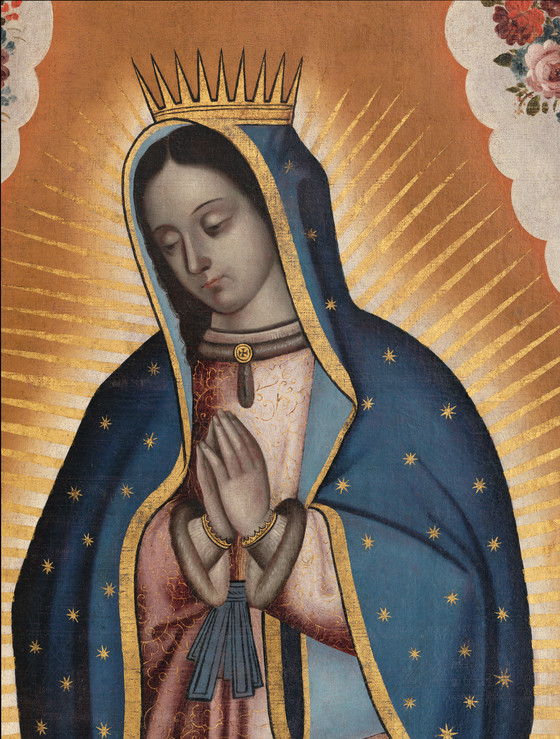 560x739 Virgin Of Guadalupe (Virgen De Guadalupe) Lacma Collections - Virgen De Guadalupe Painting