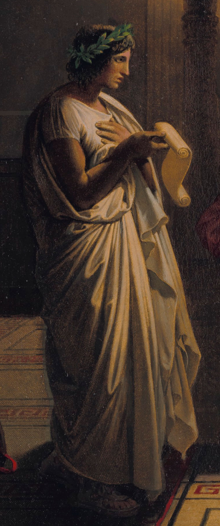 759x1814 Deconstructed Ingres' Virgil Reading From The Aeneid Christie'S - Virgil Painting