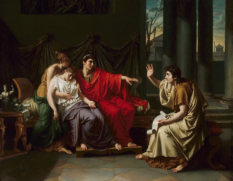 800x624 Virgil Reading Aeneid To Augustus, Octavia, And Livia - Virgil Painting