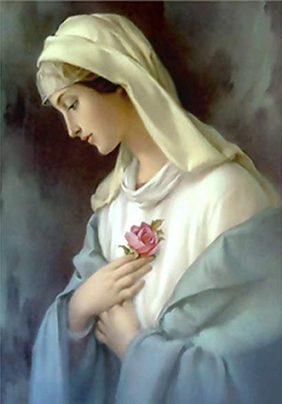409x587 Diy 5d Diamond Embroidery Oil Painting, Virgin Mary - Virgin Mary Oil Painting