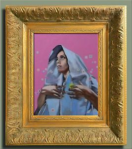 267x300 Jose Trujillo Original Oil Painting Realist Surrealist Virgin Mary - Virgin Mary Original Painting