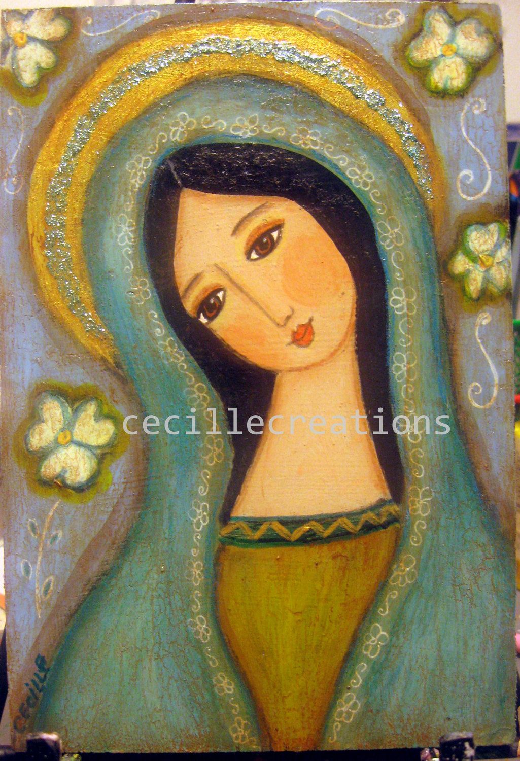 1025x1500 Virgin Mary, Grace And Compassion - Virgin Mary Painting