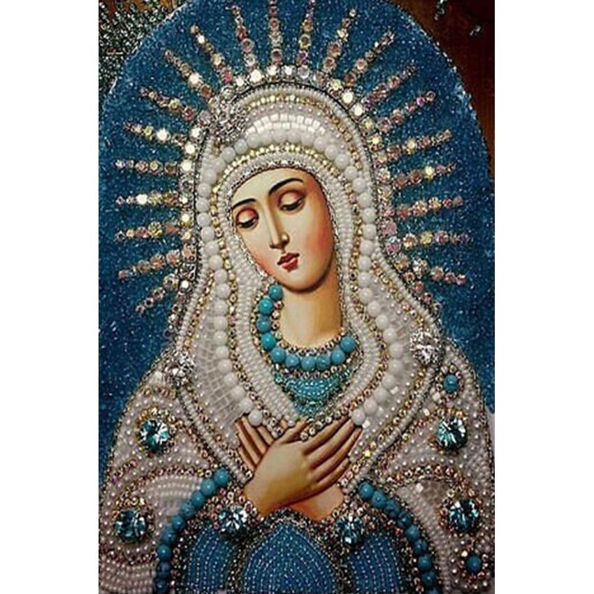 850x850 Ful Virgin Mary Diy Diamond Painting Home Decor Cross Stitch - Virgin Mary Painting