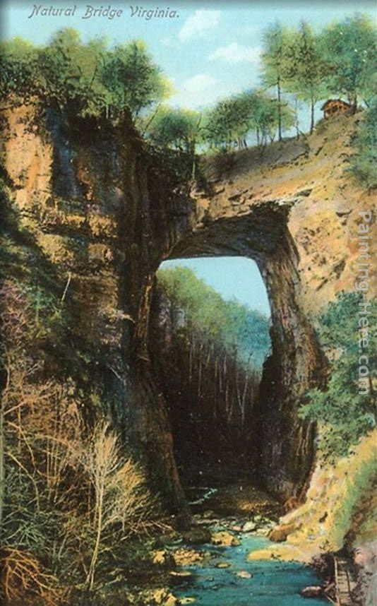 534x858 Norman Parkinson Natural Bridge, Virginia Painting Anysize 50% Off - Virginia Painting
