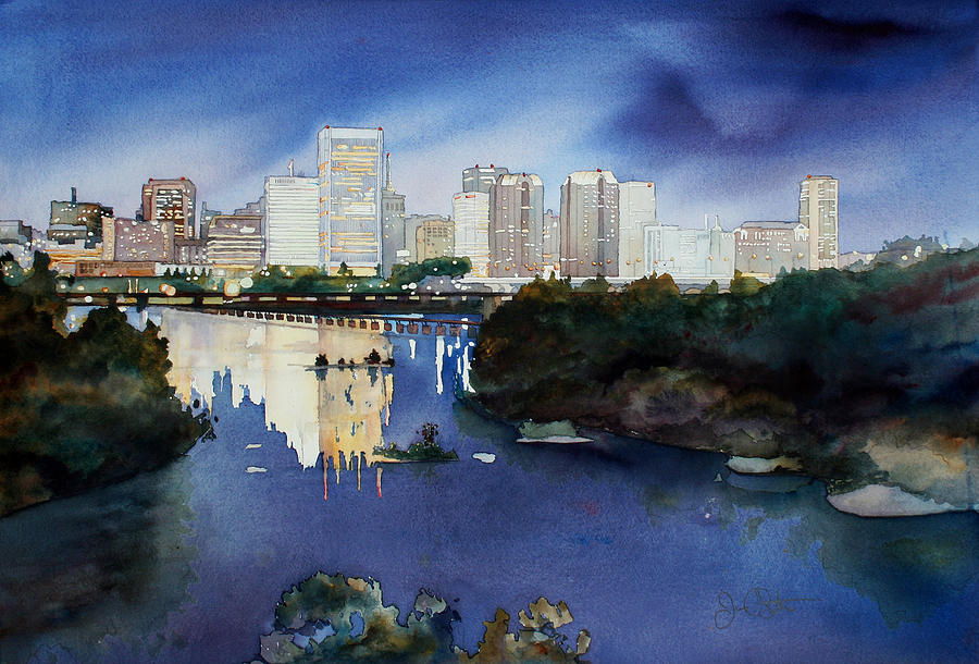 900x610 Richmond Virginia Painting By Jim Smither - Virginia Painting