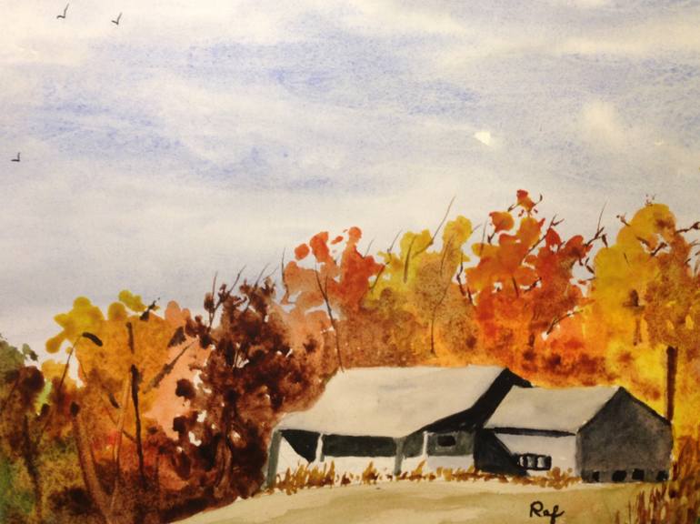 770x576 Saatchi Art Autumn In West Virginia Painting By Mark Rafenstein - Virginia Painting
