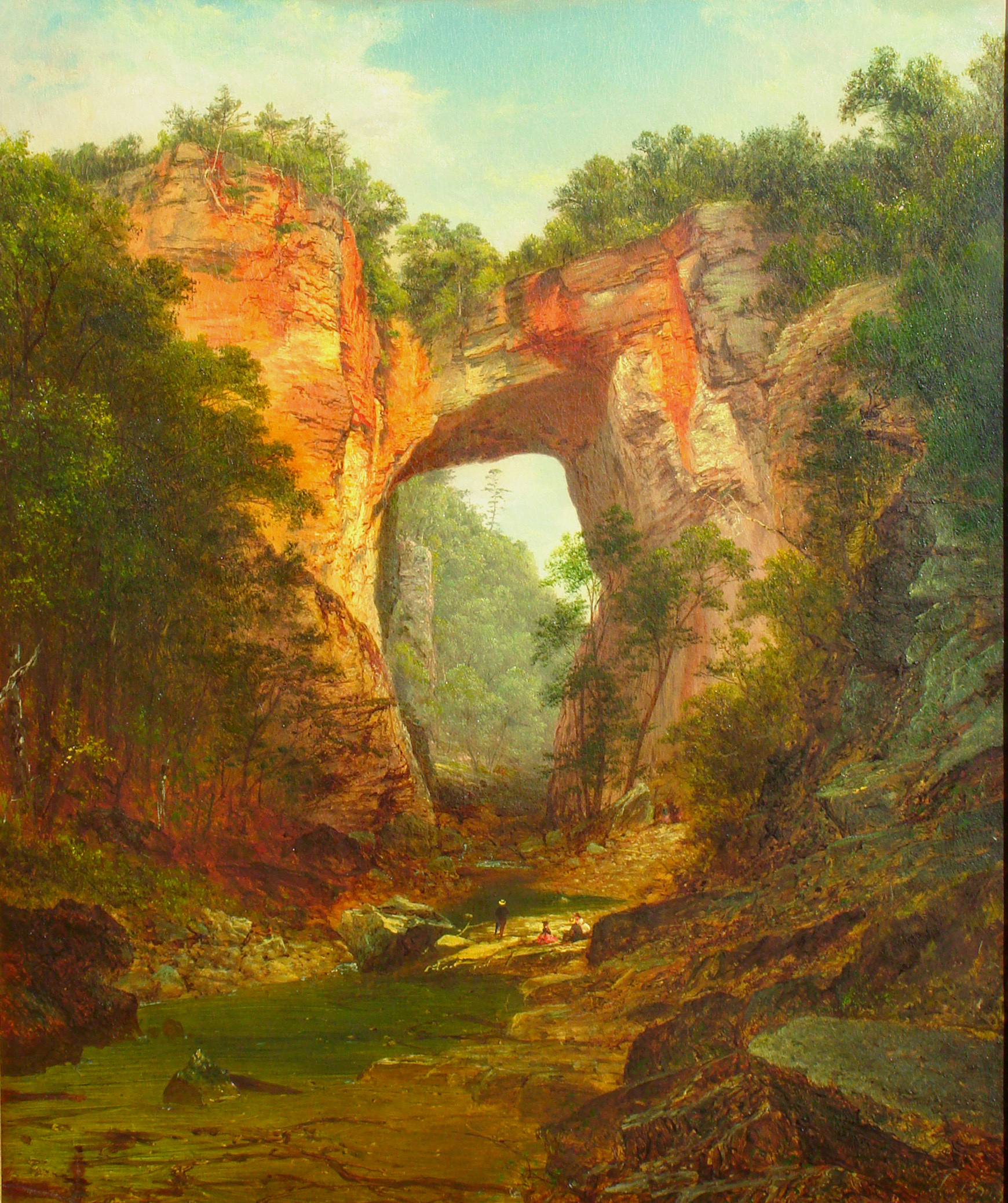 1740x2078 Virginia's Natural Bridge Spans The Ages - Virginia Painting