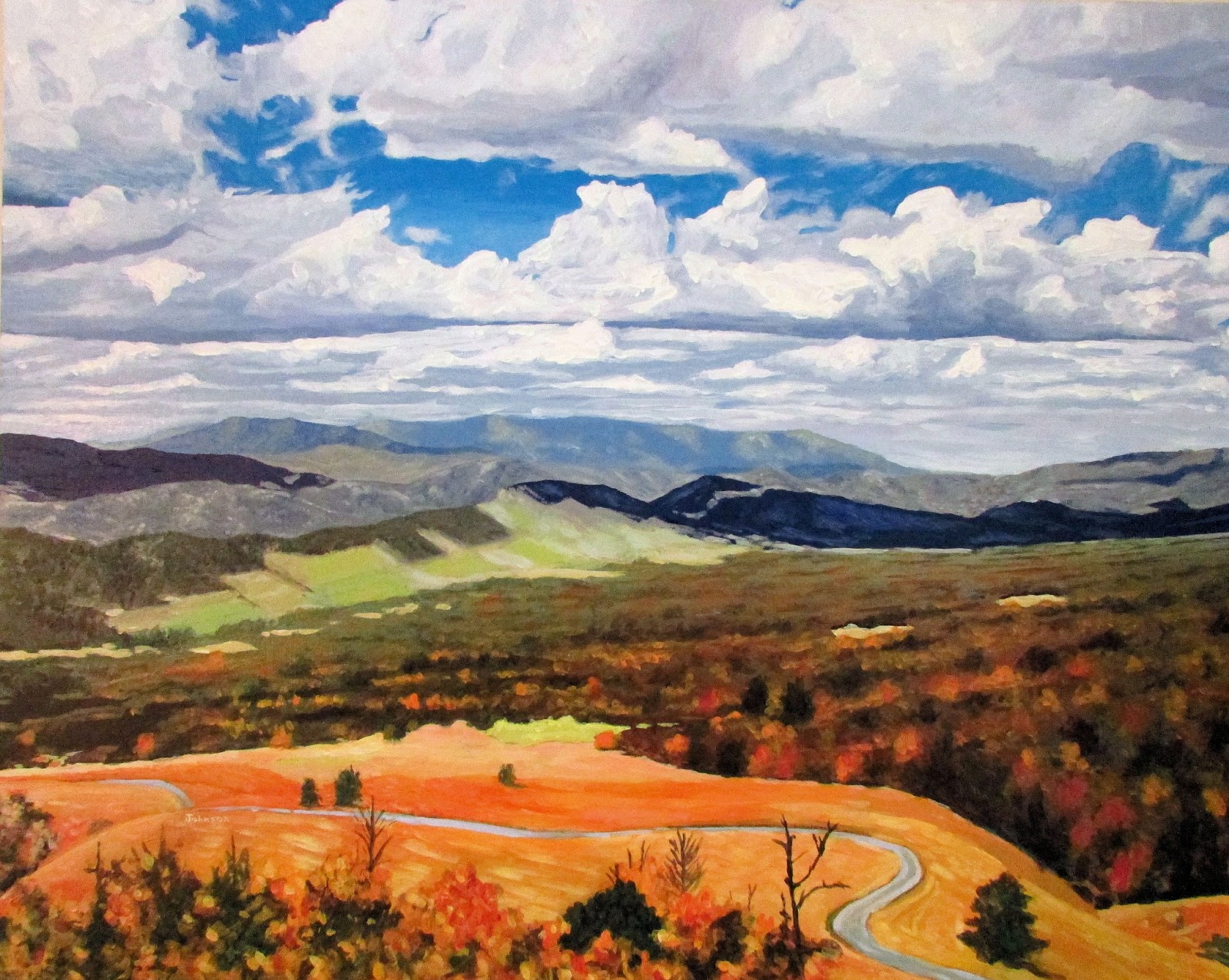 1600x1277 Art By Keith Johnson Germany Valley West Virginia Landscape Painting - Virginia Painting