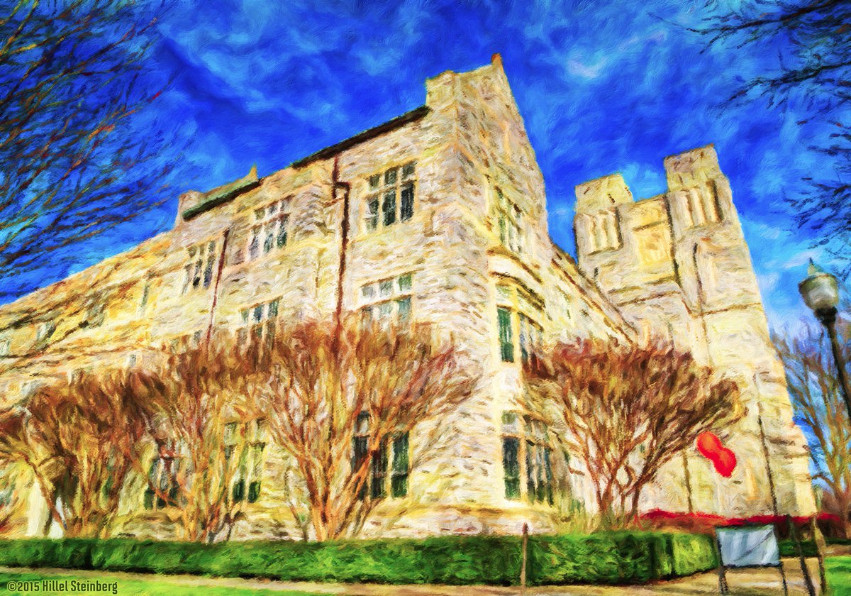 1200x840 Hillel Steinberg On Twitter Virginia Tech Burruss Hall Painting - Virginia Tech Painting