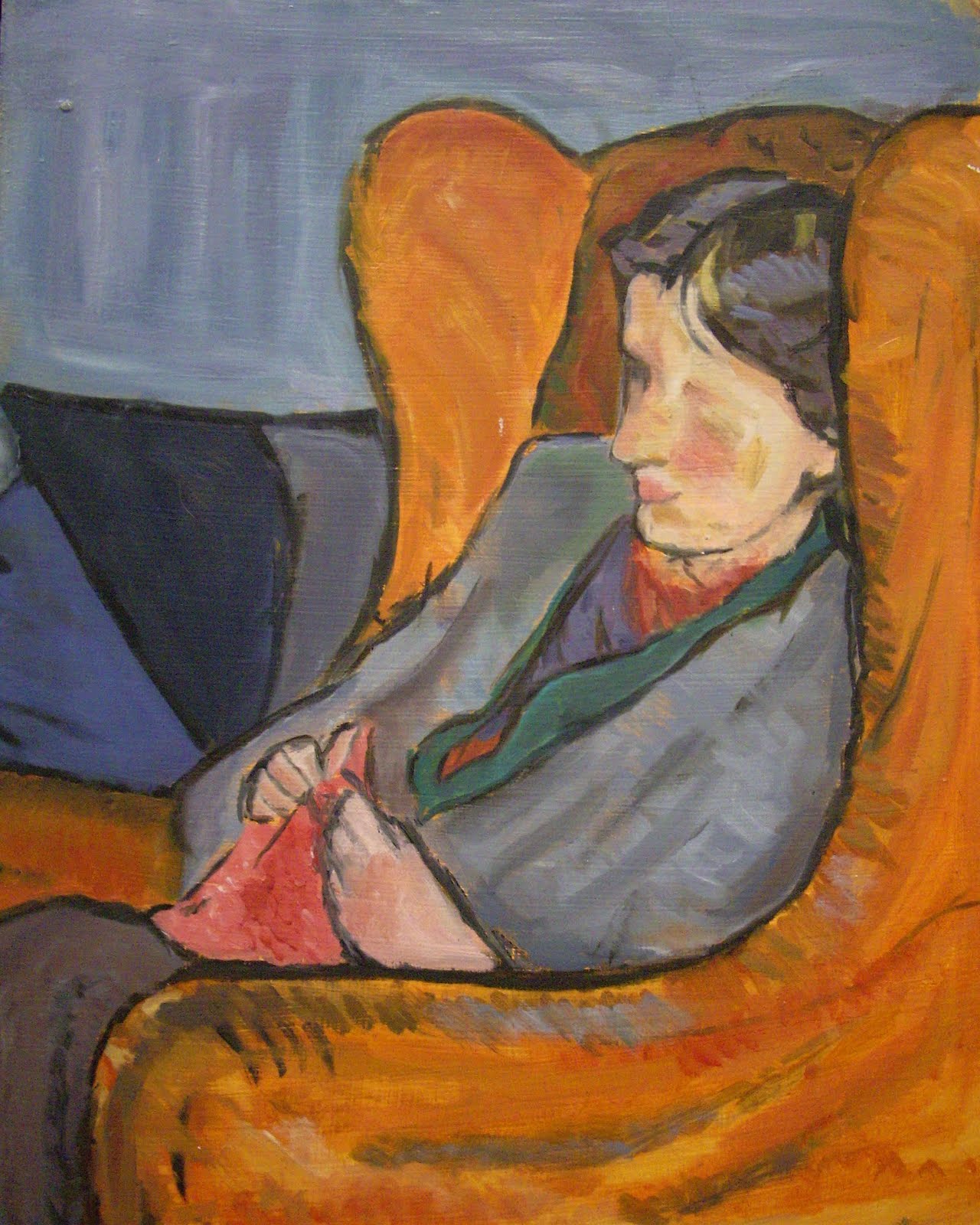 1280x1600 Virginia Woolf Modernizing Fiction - Virginia Woolf Painting
