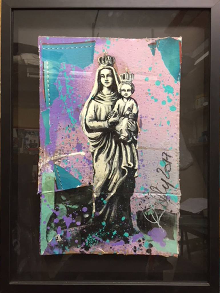 770x1023 Saatchi Art Virgo With Child Painting By Lilly Art - Virgo Painting