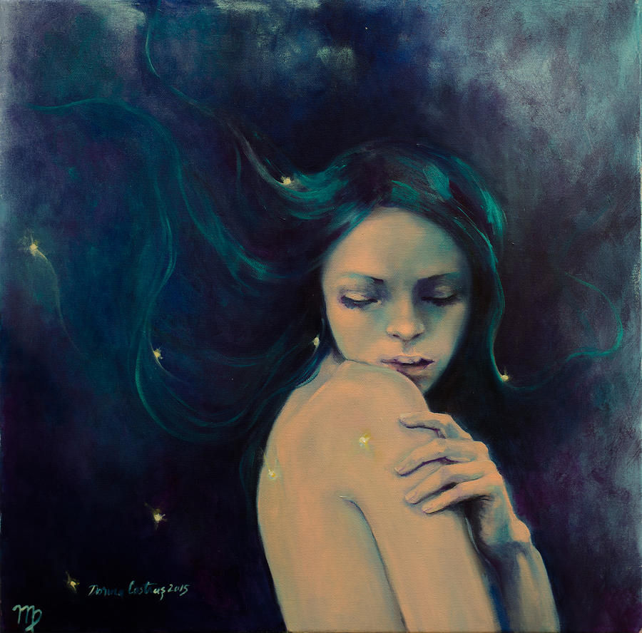 900x888 Virgo Painting By Dorina Costras - Virgo Painting