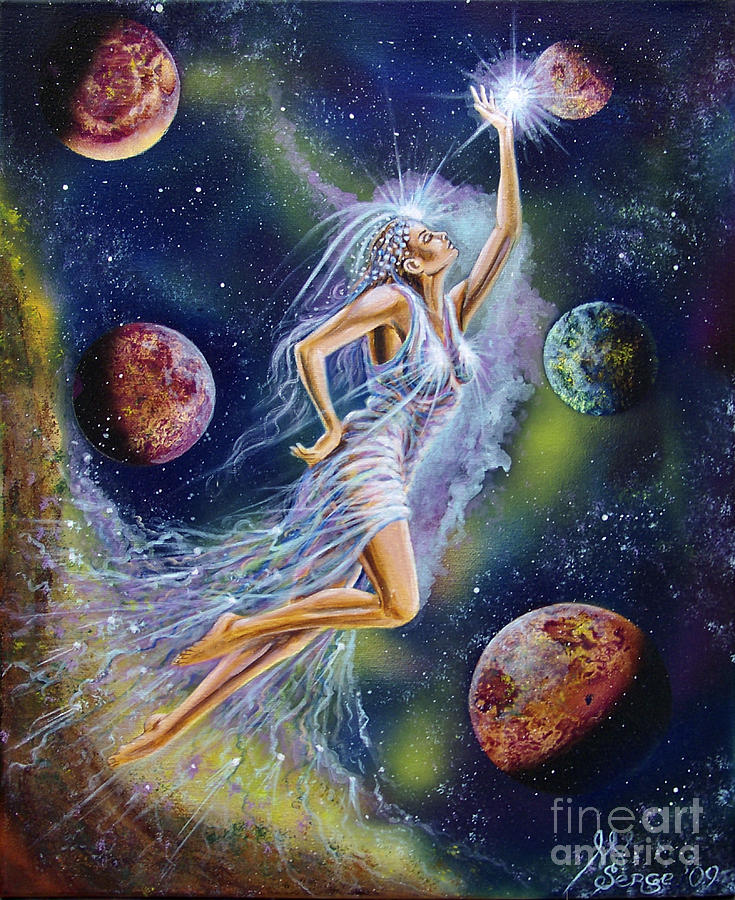 735x900 Virgo Painting By Serge M - Virgo Painting