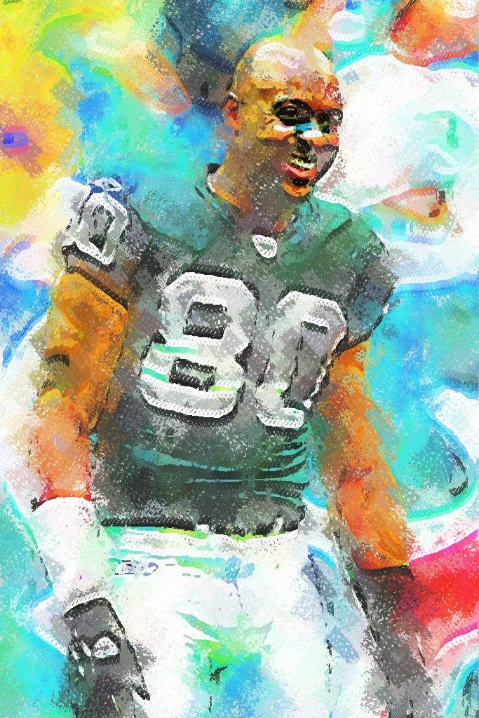 683x1024 Jerry Rice (Raiders) Pastels Painting - Virtual Painting