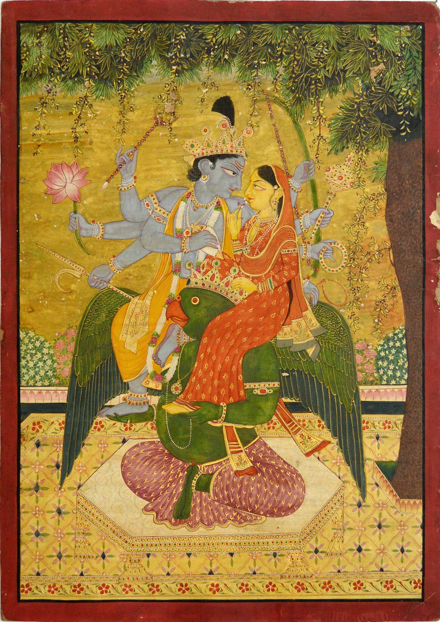 1448x2048 Representations Of Vishnu In Indian Painting - Vishnu Painting