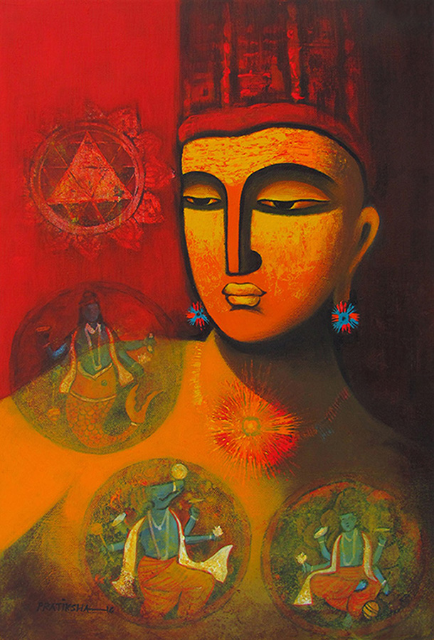 610x900 Lord Vishnu - Vishnu Painting