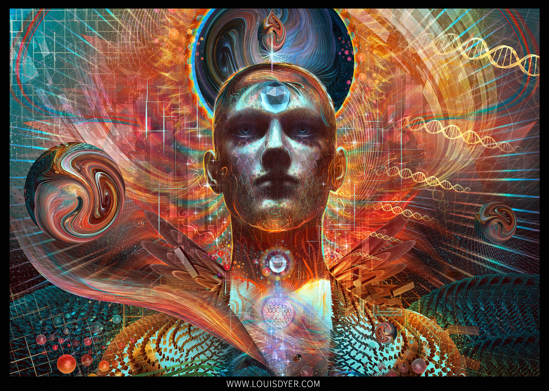 1920x1368 The Powers Of Creation - Visionary Painting