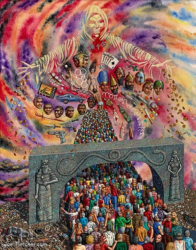 400x510 Visionary Painting By Joel Fletcher - Visionary Painting