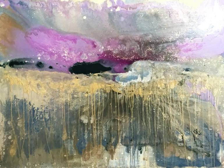 770x578 Saatchi Art Mountain Vista Painting By Charlotte Tusch Scherer - Vista Painting