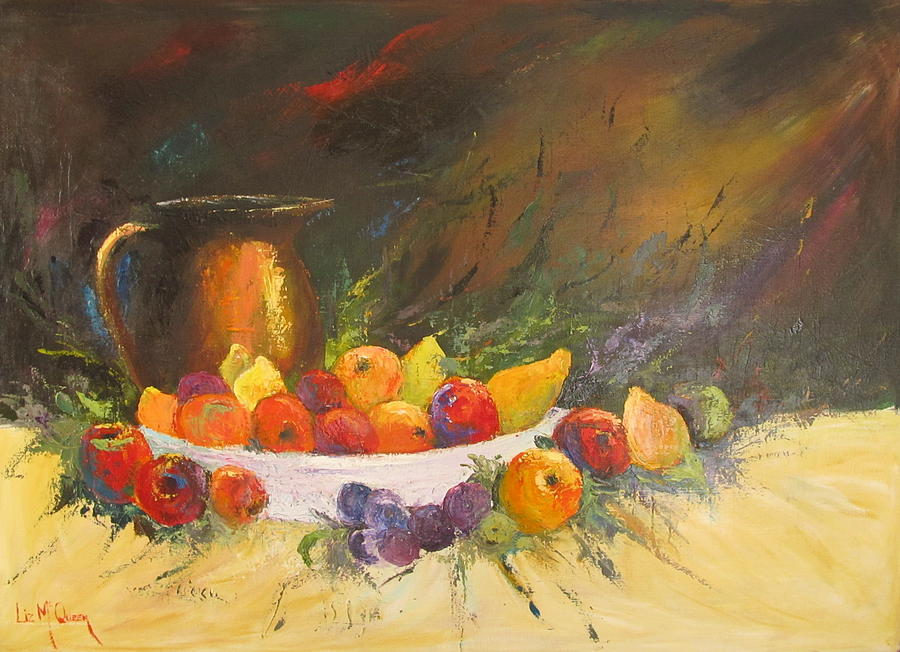 900x652 A Huge Dose Of Vitamin C Painting By Liz Mcqueen - Vitamin Painting