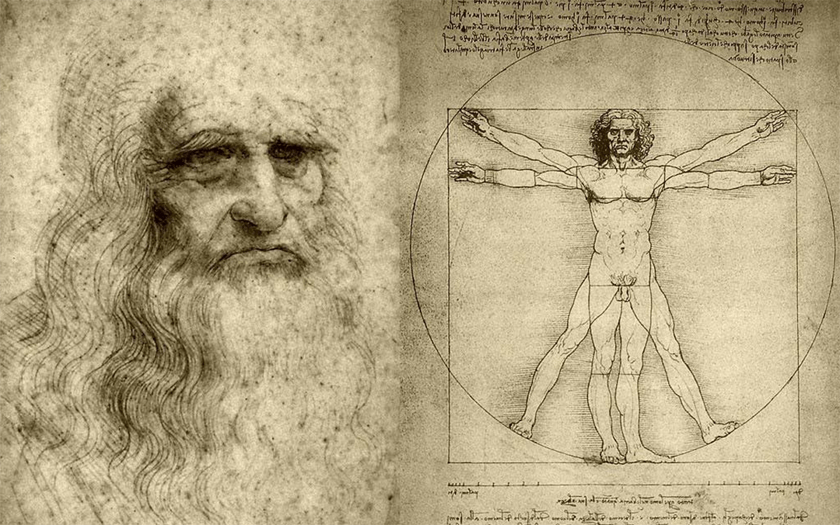 840x525 Vitruvius Man Argument Against Proportion In Beauty By Edmund - Vitruvian Man Painting
