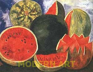 300x234 Reproduction Art Frida Kahlo Oil Painting - Viva La Vida Painting