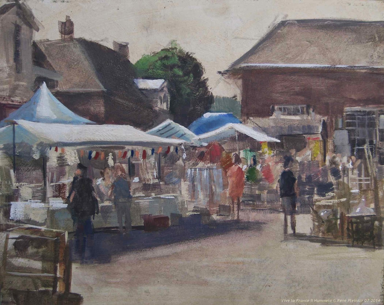 1600x1271 Pleinair Viva La France Hummelo, Holland - Vive La France Painting