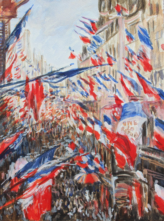 525x704 Bastille Day French Wine Tasting! Santa Barbara Public Market - Vive La France Painting