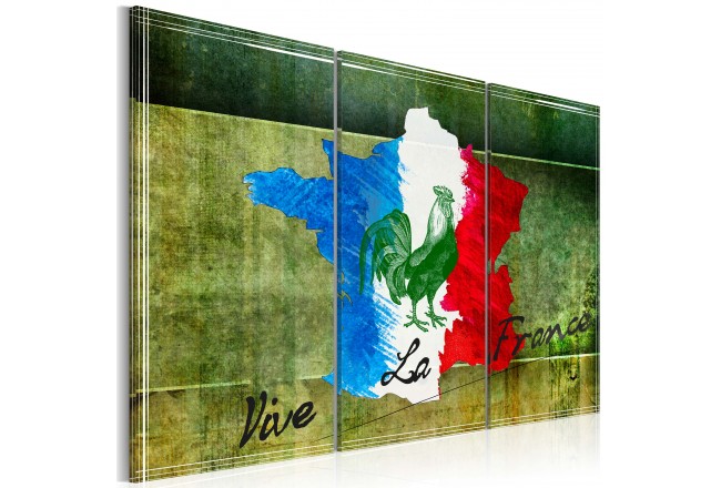 650x440 Canvas Painting Vive La France - Vive La France Painting