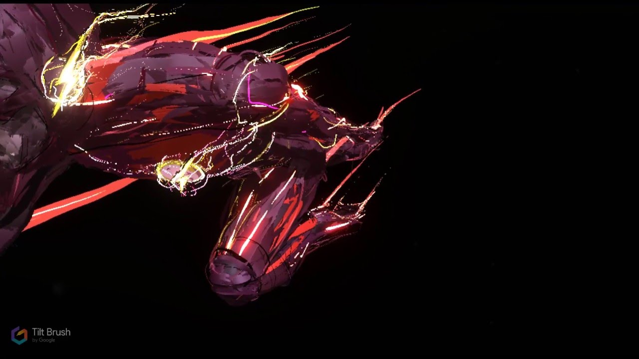 1280x720 The Flash Vr Painting Timelapse Htc Vive Amp Tilt Brush Full - Vive Painting