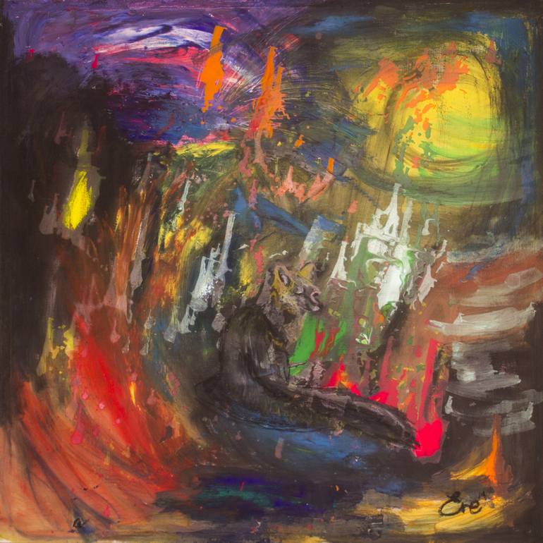 770x770 Saatchi Art Vixen Painting By - Vixen Painting